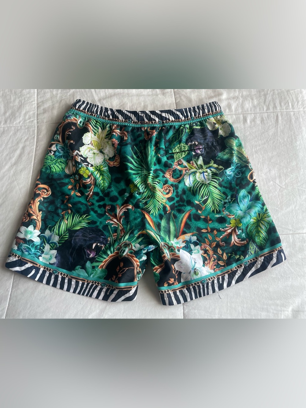 Hotel Franks By Camilla Sing My Song Mens Jungle Swim Trunks Medium Panther - Picture 4 of 13